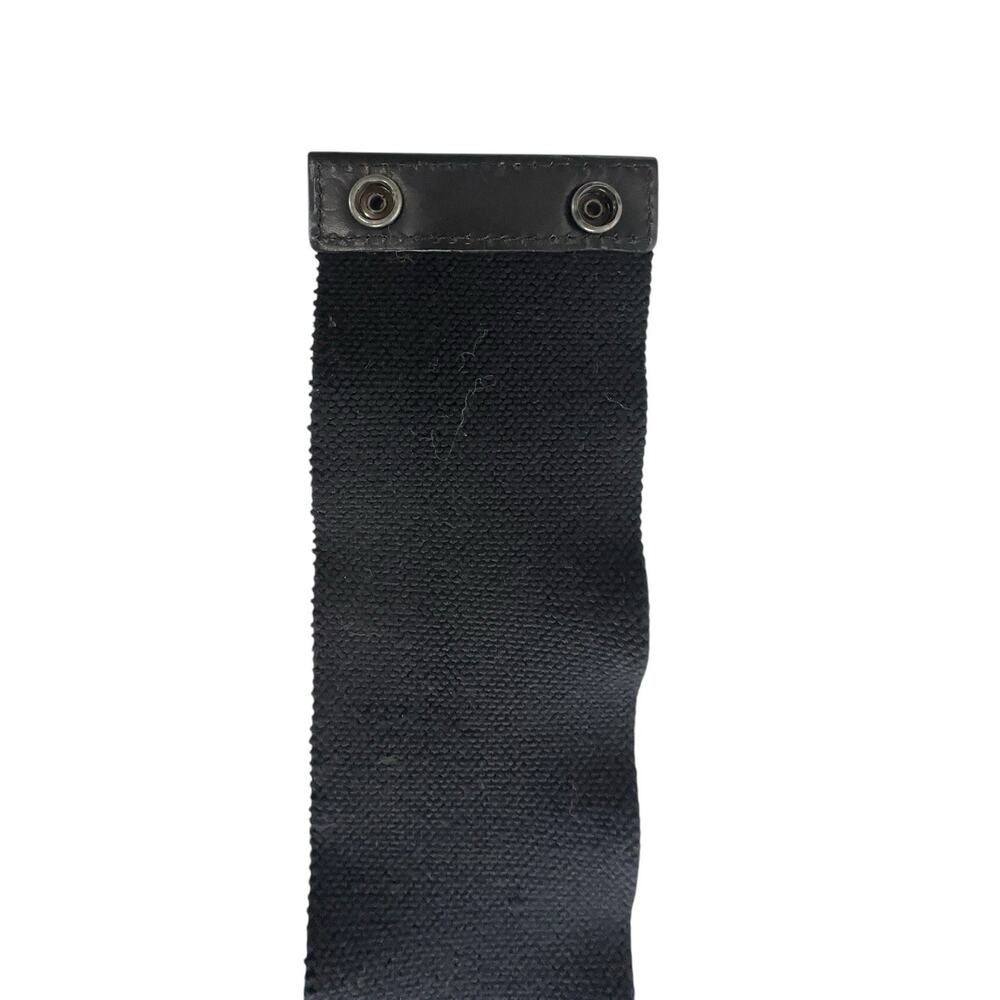 Free People Wide Black Double Ring Studded Boho Western Waist Belt Size S/M - Picture 4 of 12